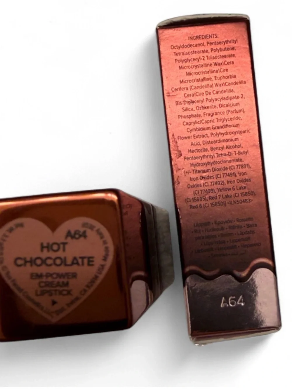 Too Faced Cocoa Bold Empower Cream Lipstick in the shade hot chocolate